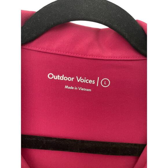NWOT Outdoor Voices Cropped Lightspeed Quarter Zip Pullover In Burgundy - Size L - Picture 4 of 6